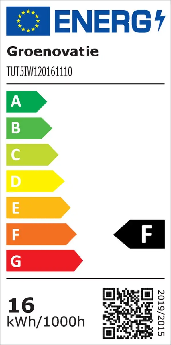 Groenovatie LED TL T5 Armatuur 16W 120cm IP65 - Warm Wit