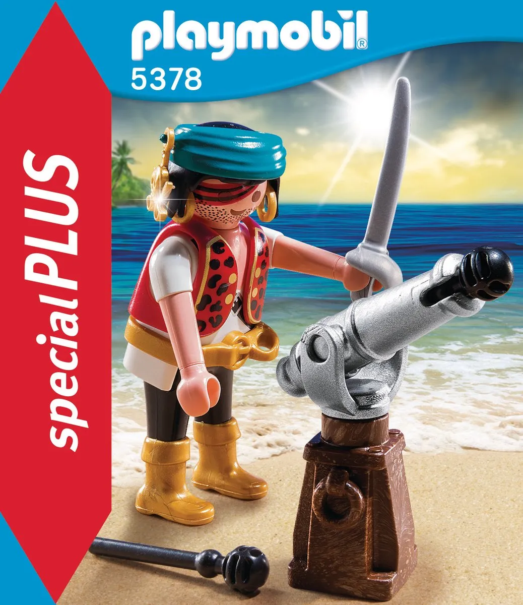 Playmobil Piraat met Bronzen Scheepskanon 5378 - Multicolor