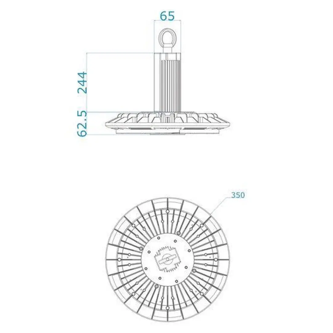 Groenovatie LED Highbay UFO 200W Pro - 4000K - Zwart