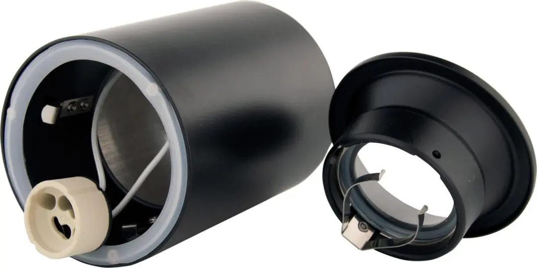 Groenovatie Opbouwspot GU10 Ø85mm - Mat Zwart