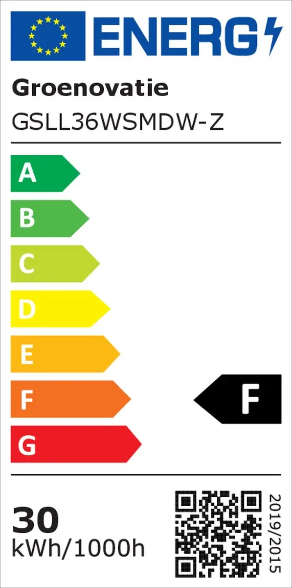 Groenovatie LED Linear Hangarmatuur 36W 120cm - Zwart