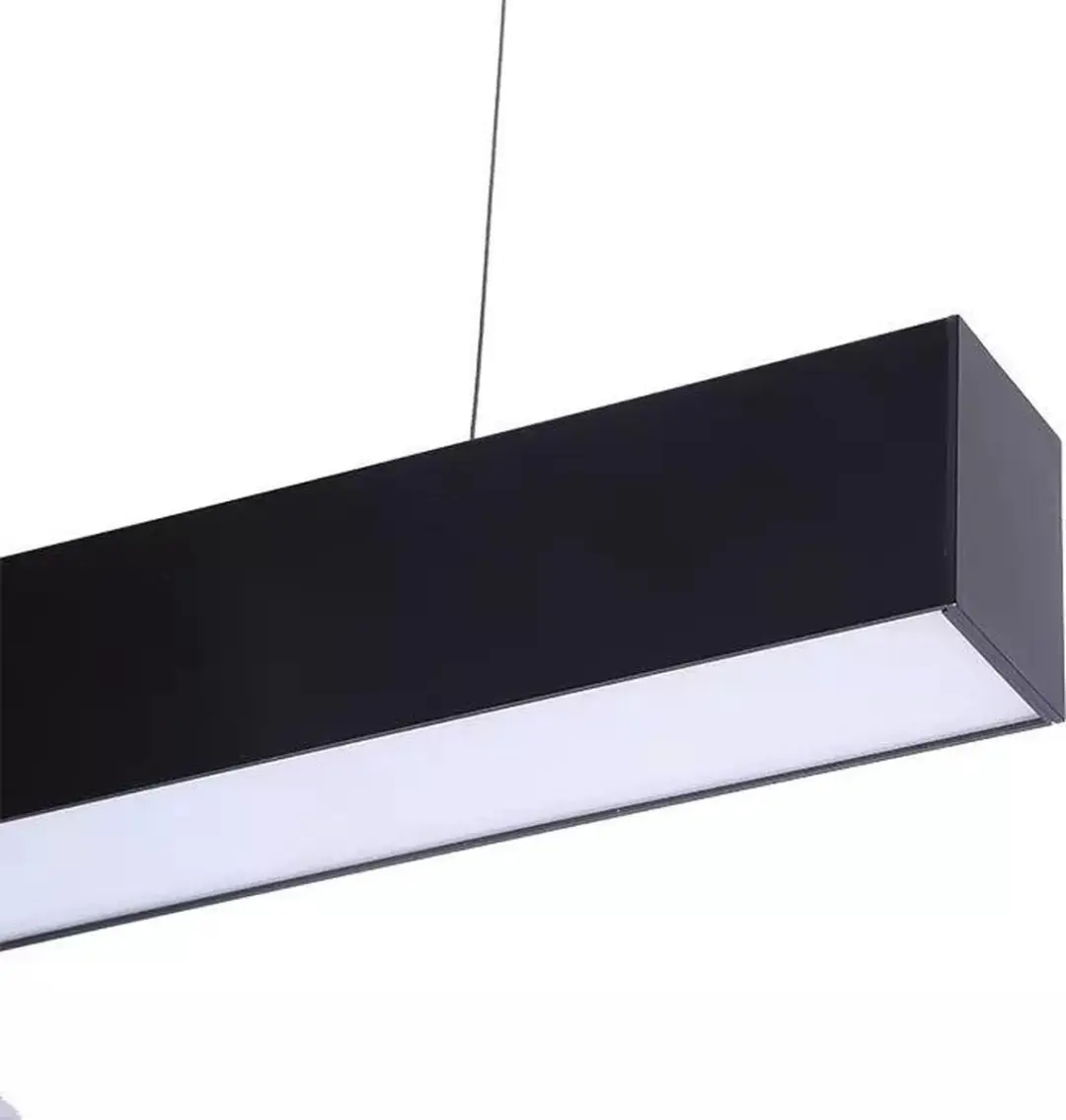 Groenovatie LED Linear Hangarmatuur 36W 120cm - Zwart