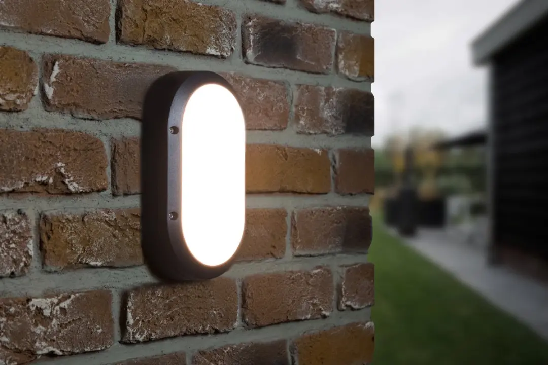 Groenovatie LED Buiten Wandlamp 8W - 215x132,5x55mm IP54 Warm Wit - Zwart