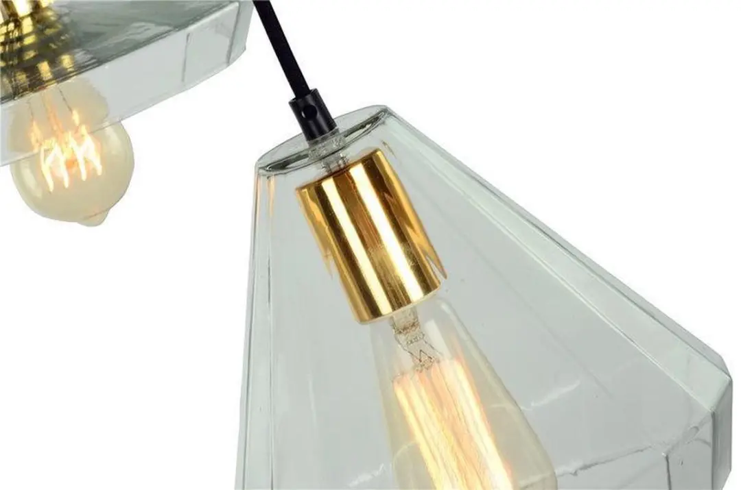 Groenovatie Muse Vintage Design Hanglamp 3 Lichts - Ø10cm - Glas Naturel