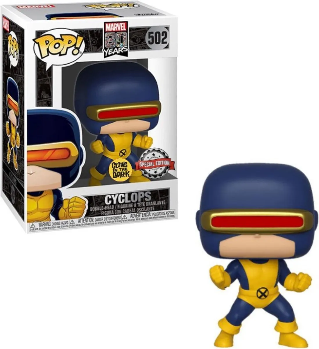 Funko Pop Marvel Cyclops First Appearance Glow in the Dark #502