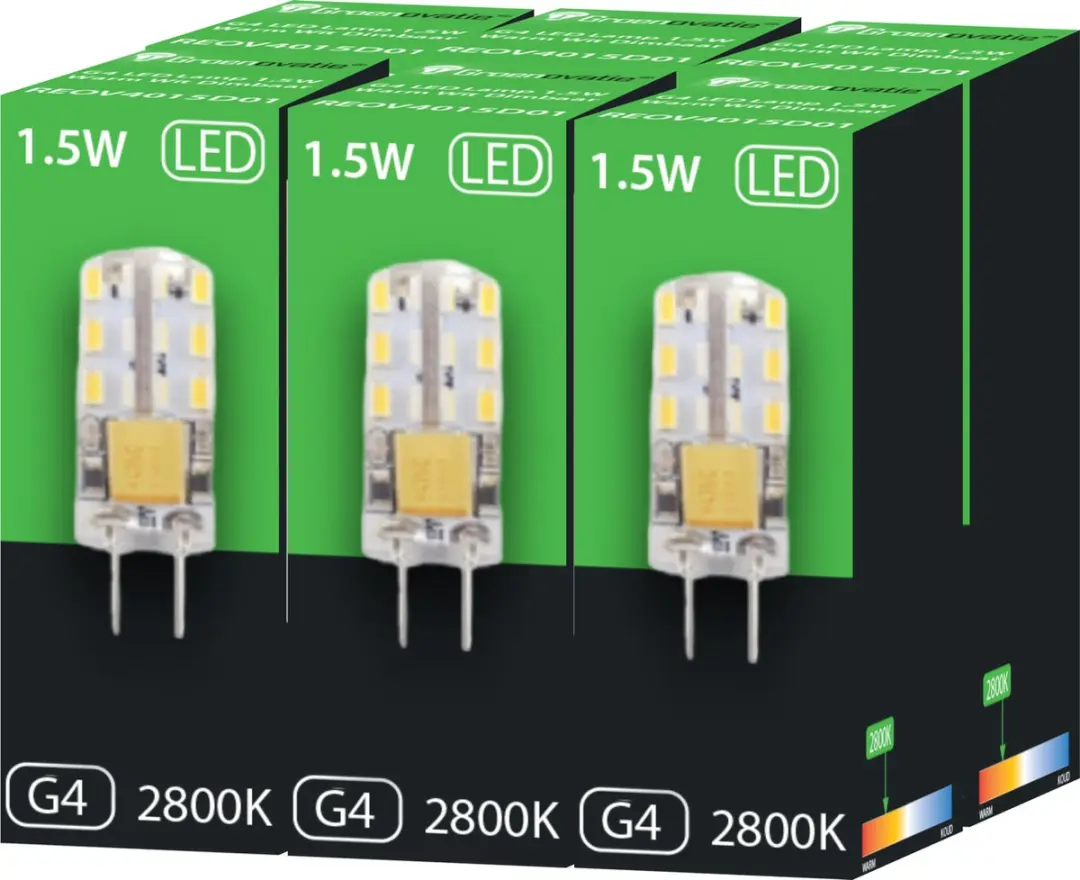 Groenovatie LED G4 Lamp 1.5W Warm Wit Dimbaar - 6 Stuks - afbeelding 6 van 6