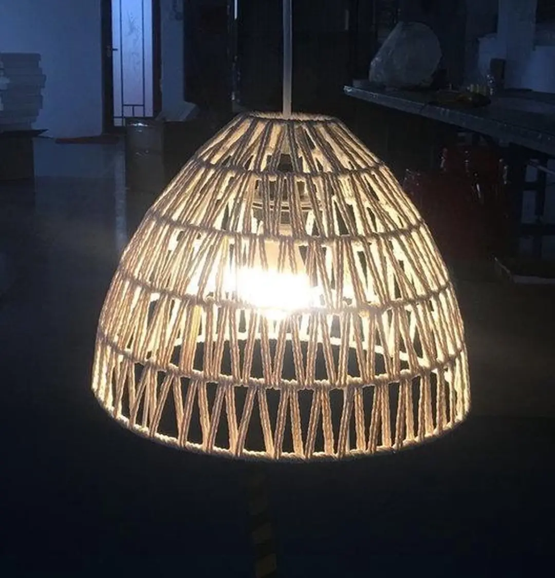 Groenovatie Jute Touw Hanglamp