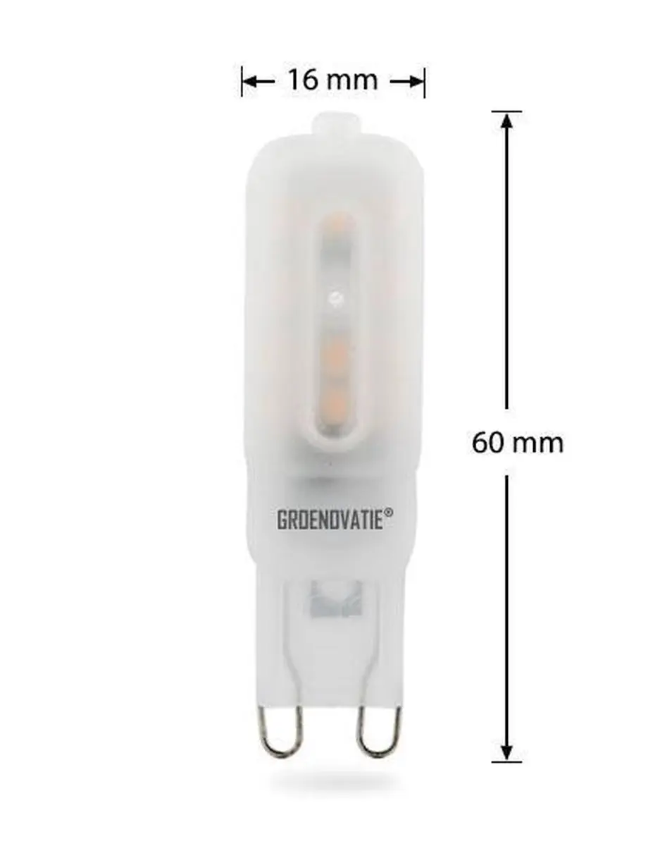 Groenovatie LED Lamp G9 3W - Mat - Warm Wit