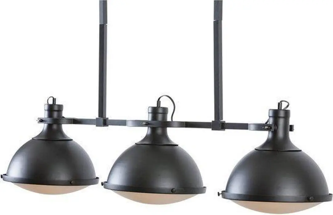 Groenovatie Vintage Industrieel Hanglamp 3 Lichts - Ø35cm - Zwart
