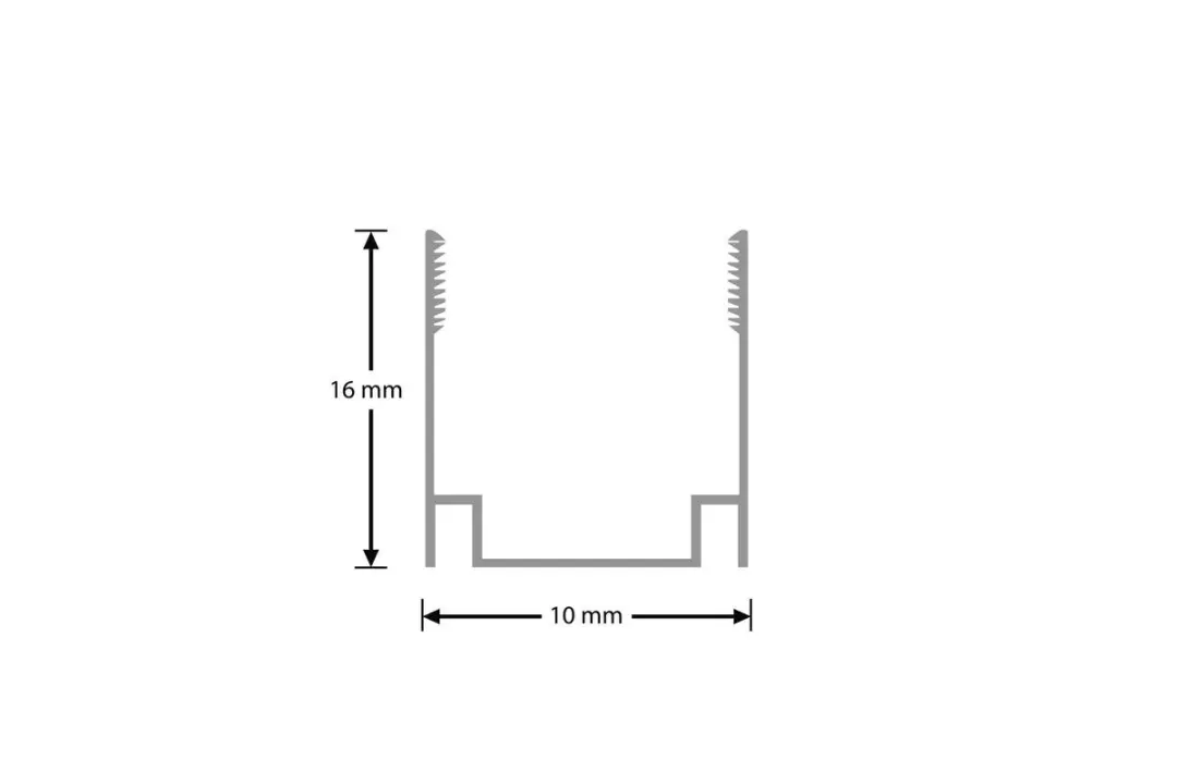 Groenovatie LED Neon Flex Profiel 1m 16x10mm - Grijs