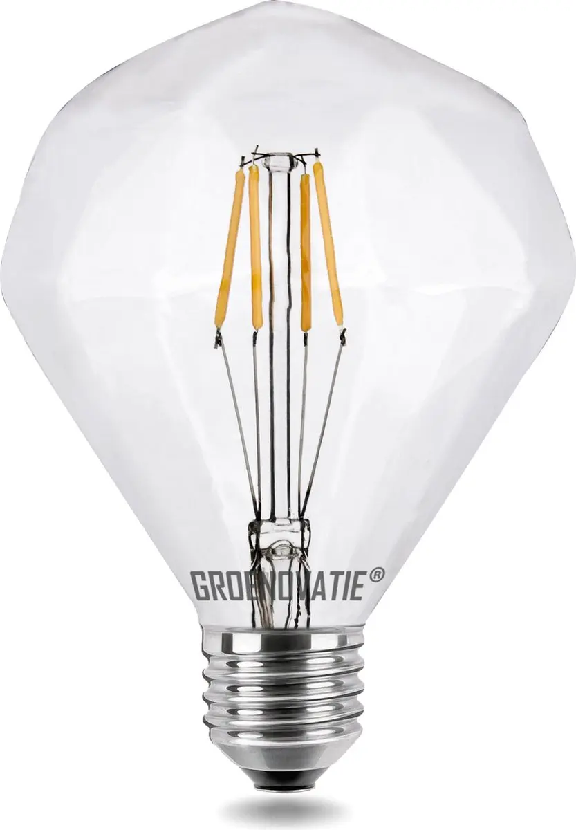 Groenovatie LED Filament Diamant E27 4W