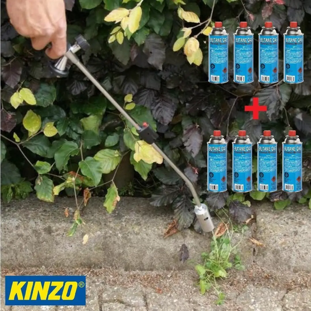 Kinzo Onkruidbrander met Gasflessen