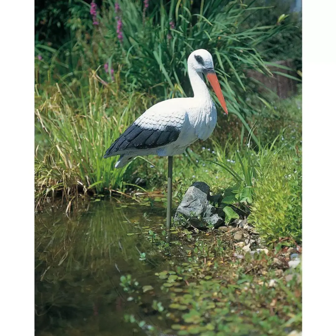 Ubbink Ooievaar Dierfiguur - 50cm - Wit