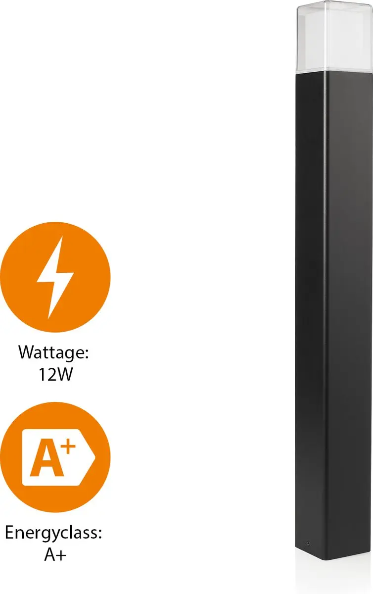 Smartwares OOL-50018 Tuinverlichting - 12W 800 Lumen LED Zwart - afbeelding 6 van 6