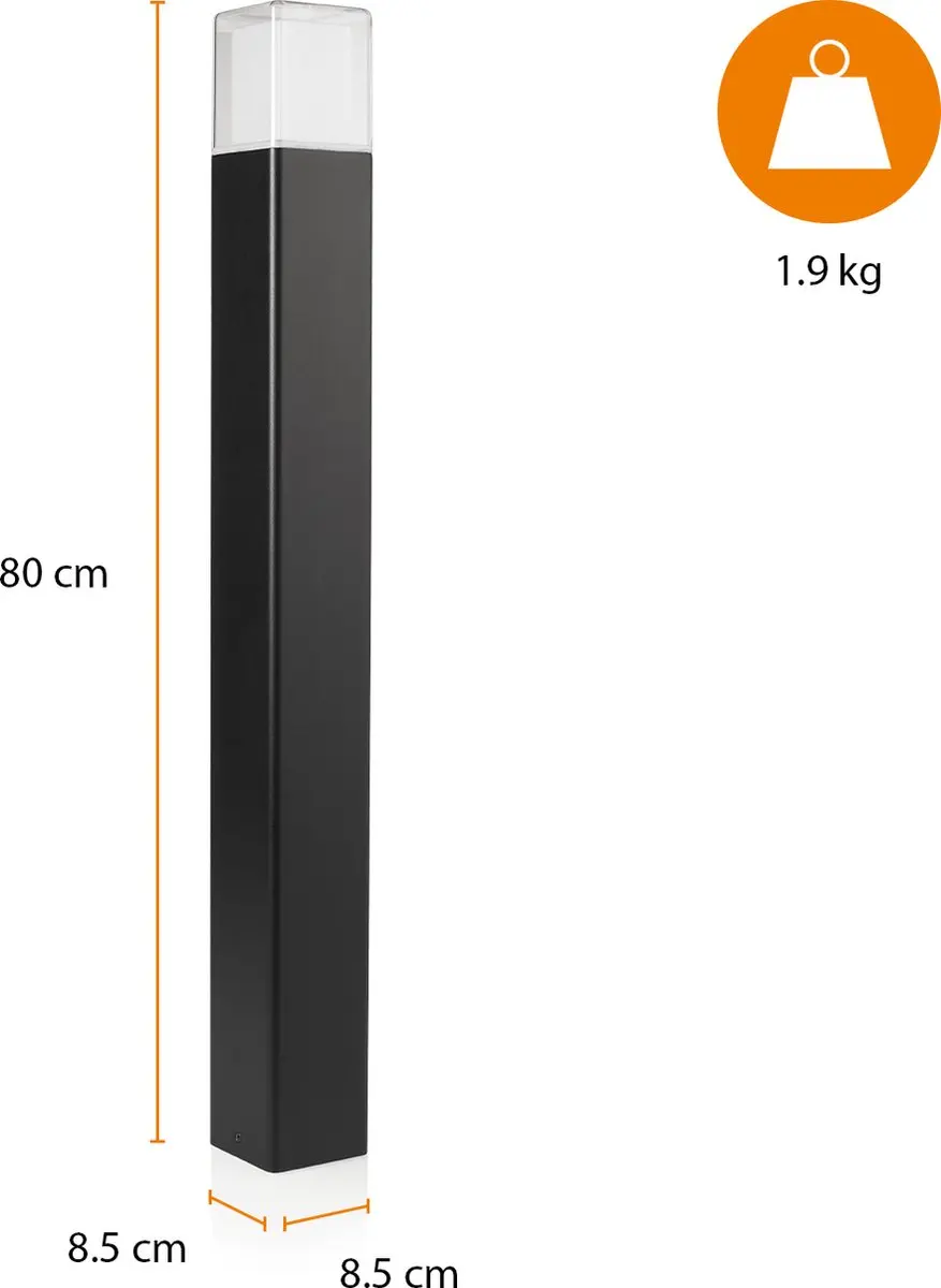 Smartwares OOL-50018 Tuinverlichting - 12W 800 Lumen LED Zwart