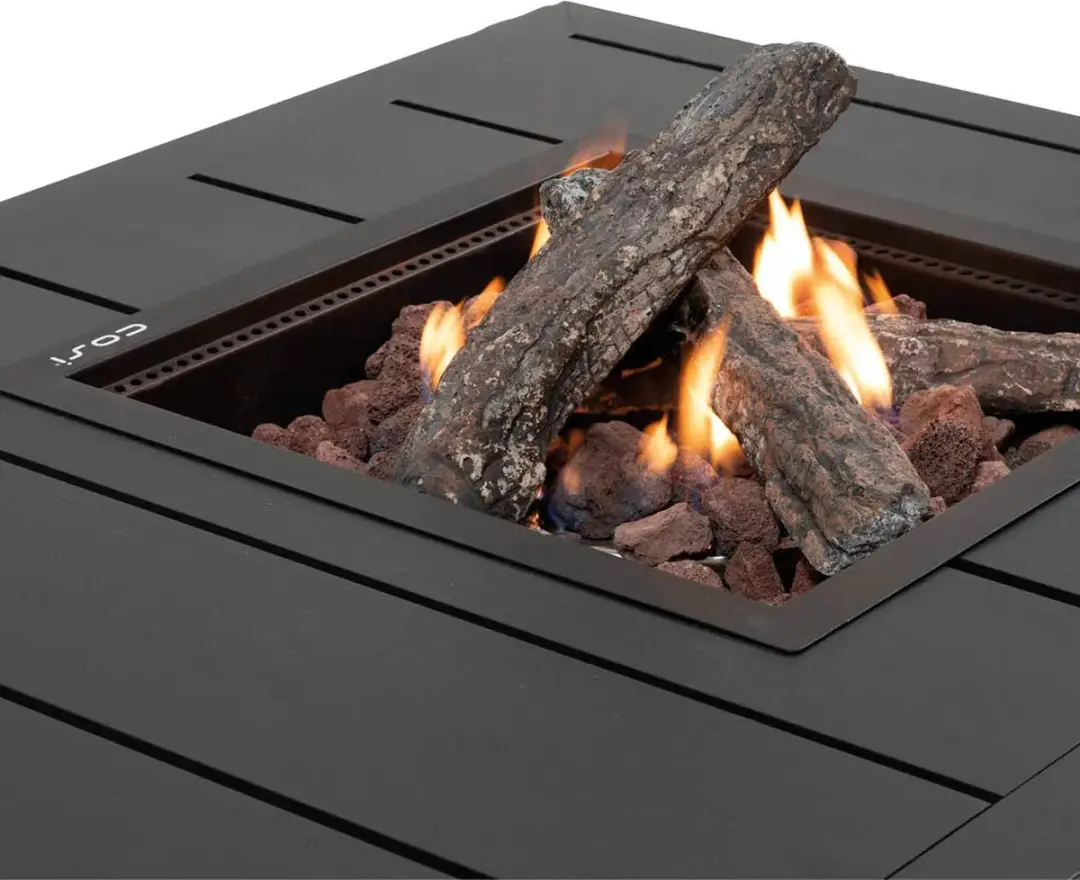 Cosi Cosiburner Square Black Inbouwbrander 9W - 40x40cm