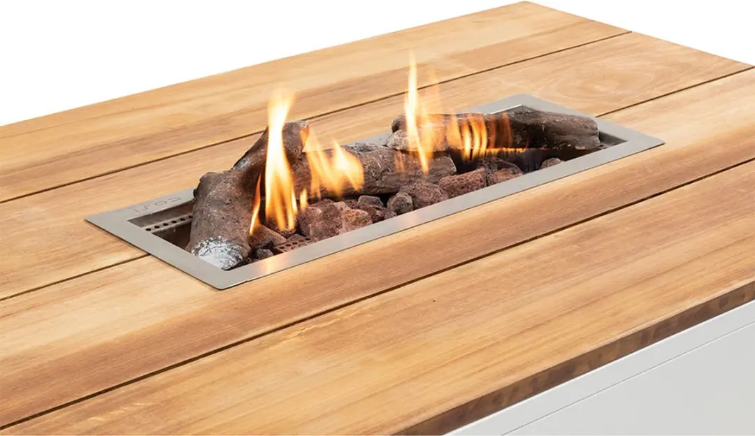 Cosi Fires Cosipure Black Teak Vuurtafel 120cm - 9000W - afbeelding 6 van 6