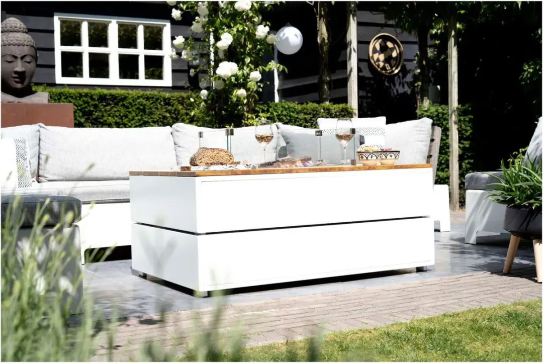 Cosi Fires Cosipure Black Teak Vuurtafel 120cm - 9000W