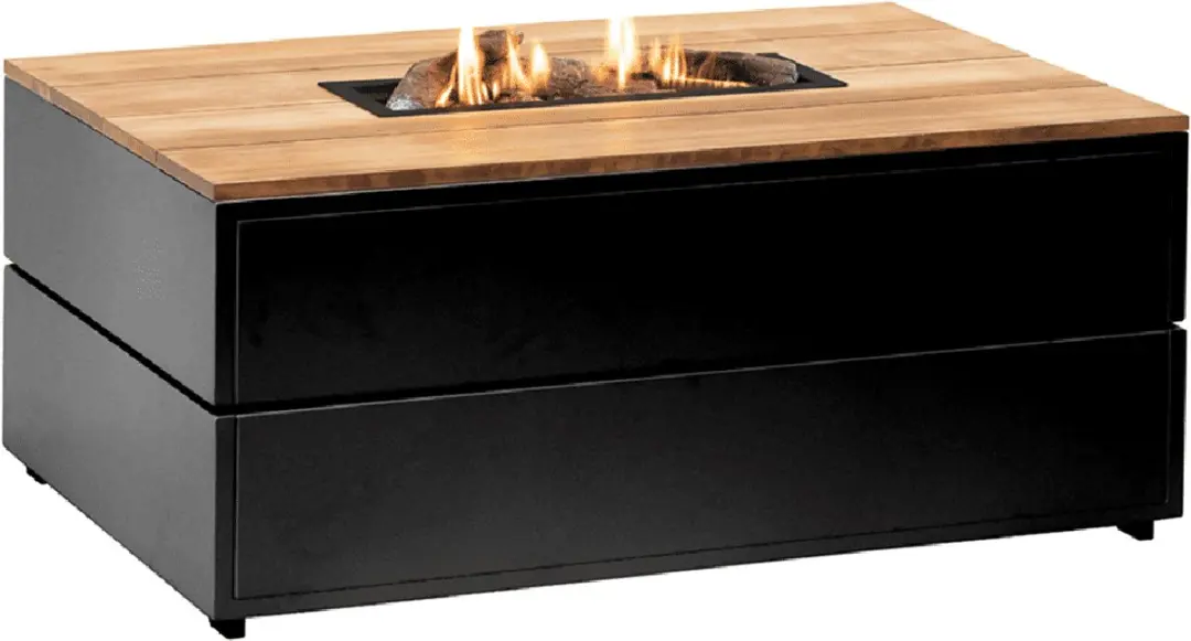 Cosi Fires Cosipure Black Teak Vuurtafel 120cm