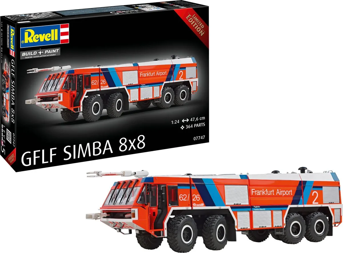 Revell 07747 GFLF Simba 8x8 Luchthaven Brandweerwagen
