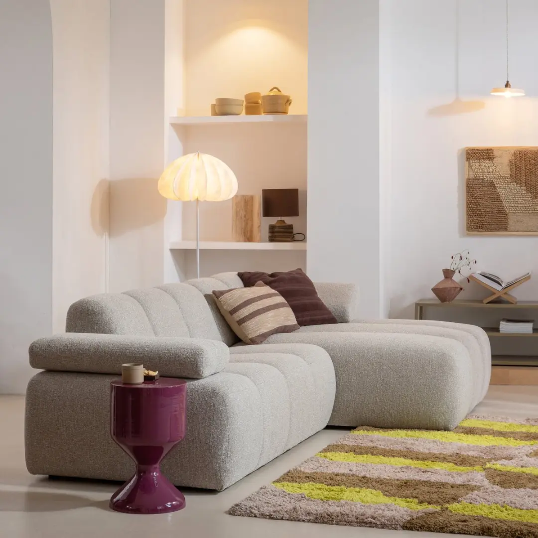 WOOOD Dalia Vloerlamp - Wit - 150xØ50cm
