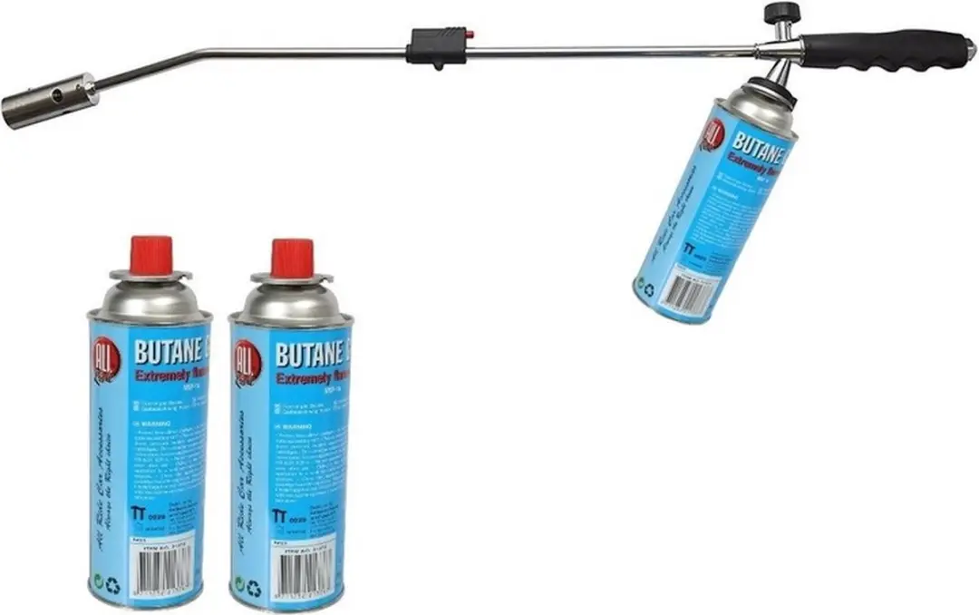 Onkruidbrander / onkruidverdelger inlusief 3 gasbussen