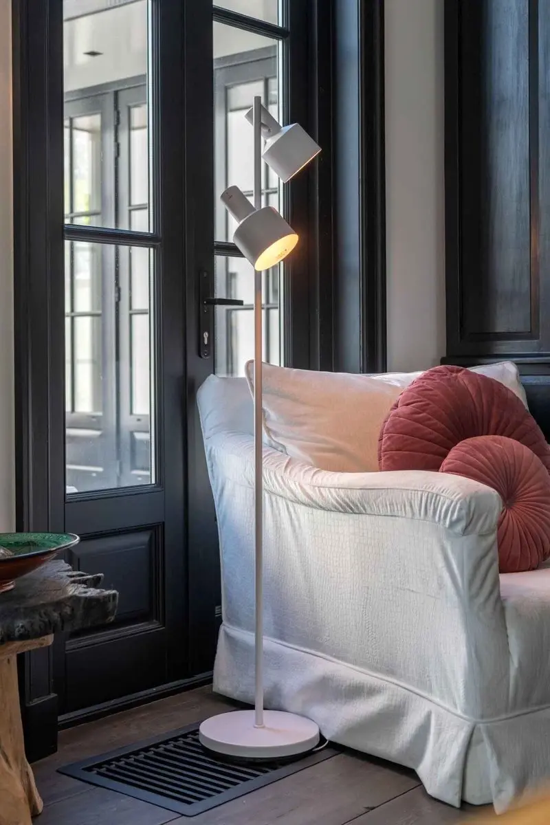 Artdelight Twinkle 2 Vloerlamp - 150cm - Wit