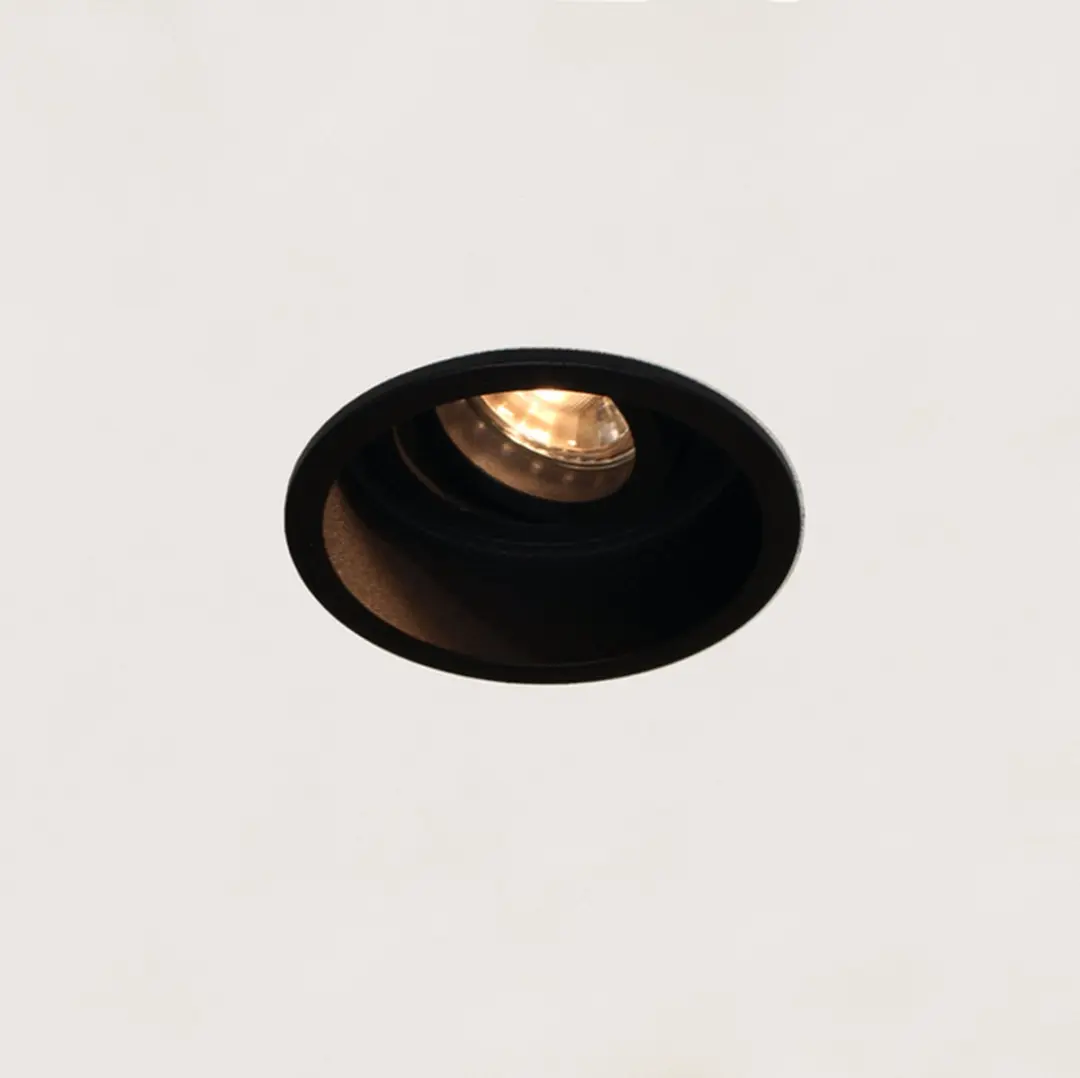 Artdelight Inbouwspot Rex Ø9,2cm Zwart GU10