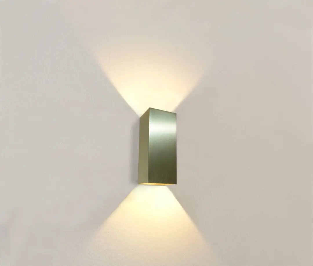 Artdelight Wandlamp Dante XL 2x10W - Mat Goud