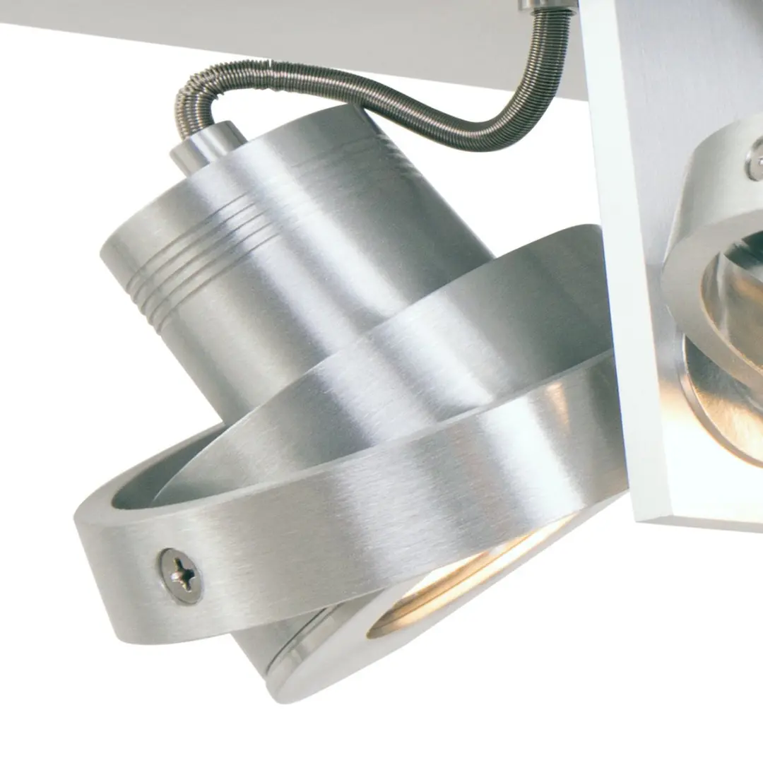 Artdelight Spot Meist 3 Lichts Aluminium - Warm Wit