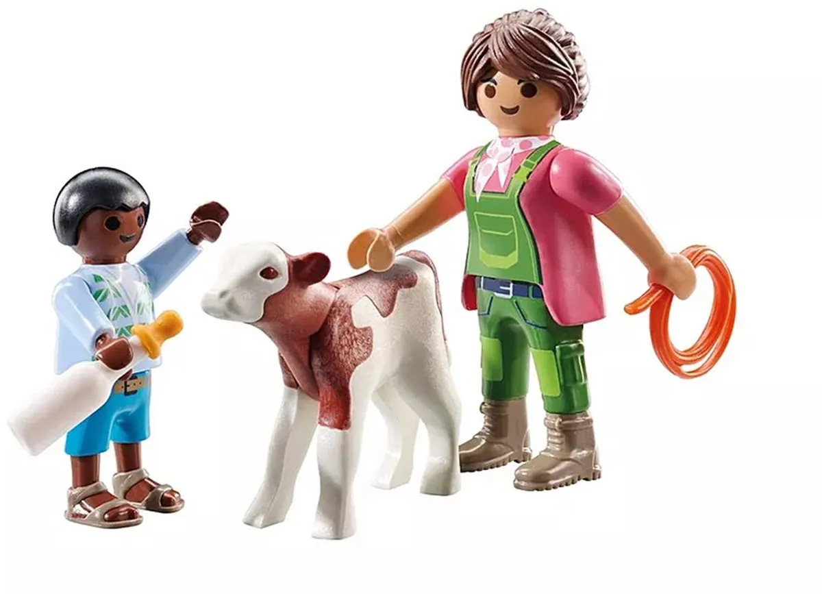 Playmobil Boer met kalf 71803 DuoPack - Multicolor