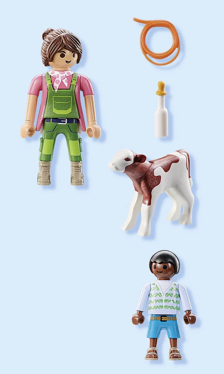 Playmobil Boer met kalf 71803 DuoPack - Multicolor - afbeelding 6 van 6