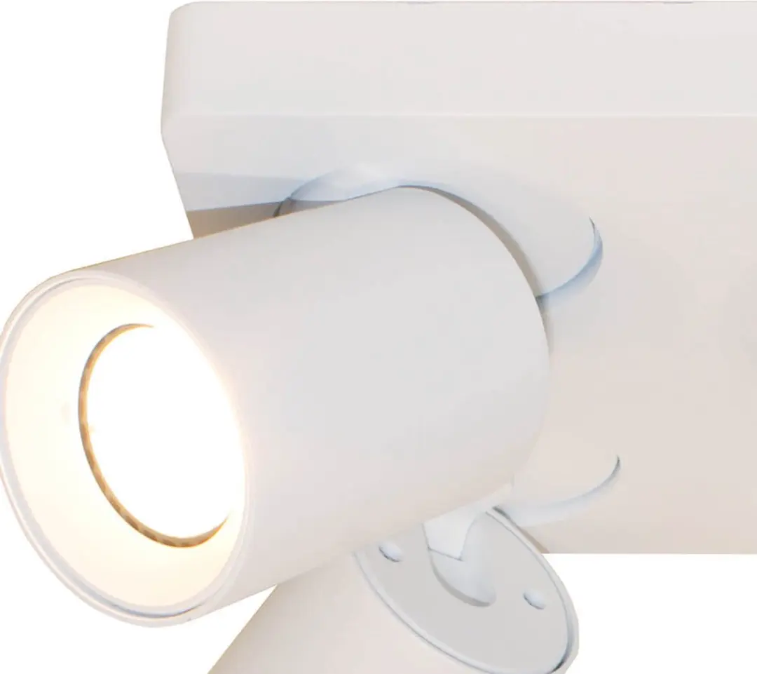 Artdelight Spot Megano 4 Vierkant Wit - 20cm