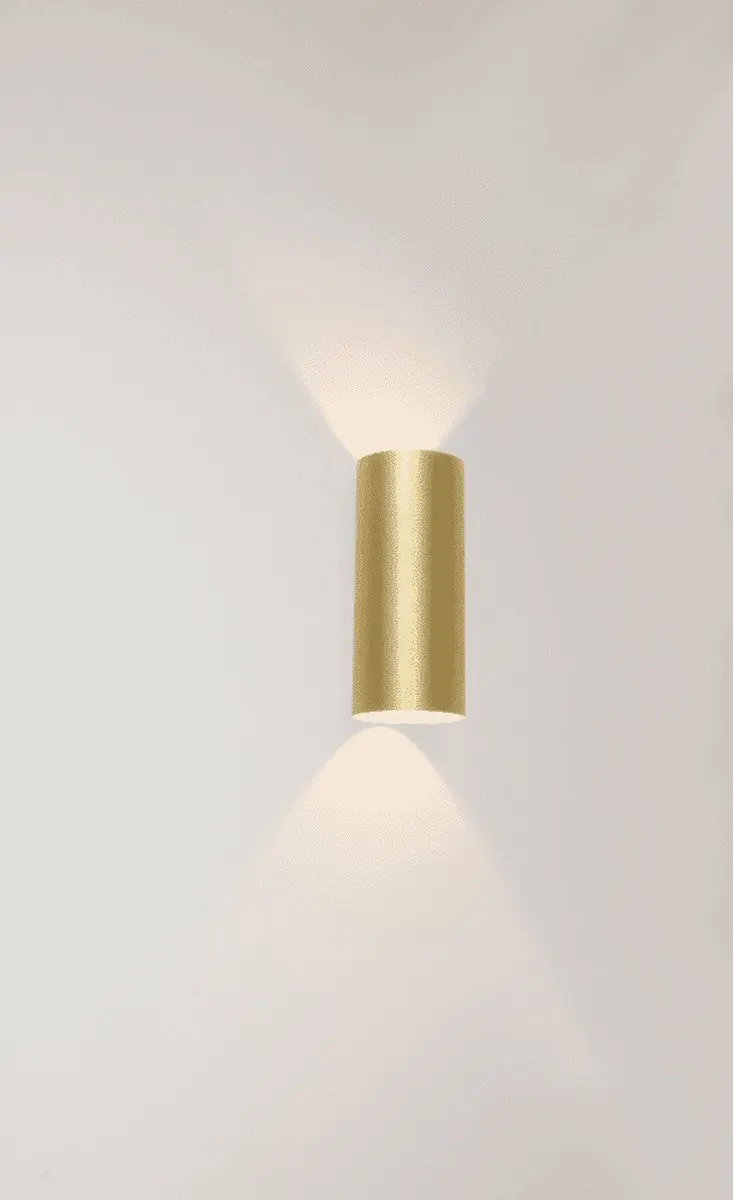 Artdelight Wandlamp Brody 2 Lichts - 2700K - Ø7,2cm - Mat Goud