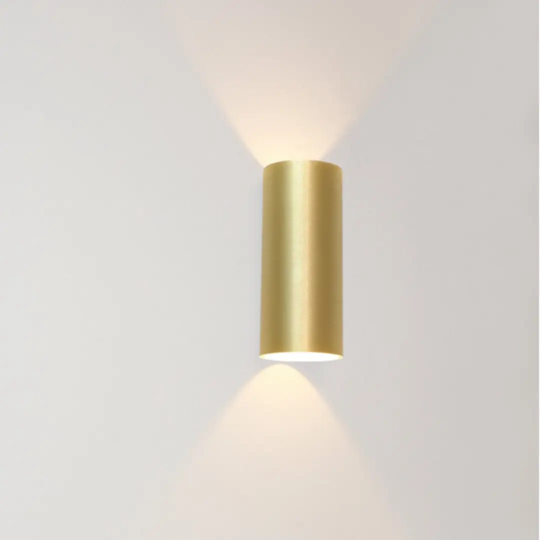 Artdelight Wandlamp Brody 2 Lichts - 2700K - Ø7,2cm - Mat Goud