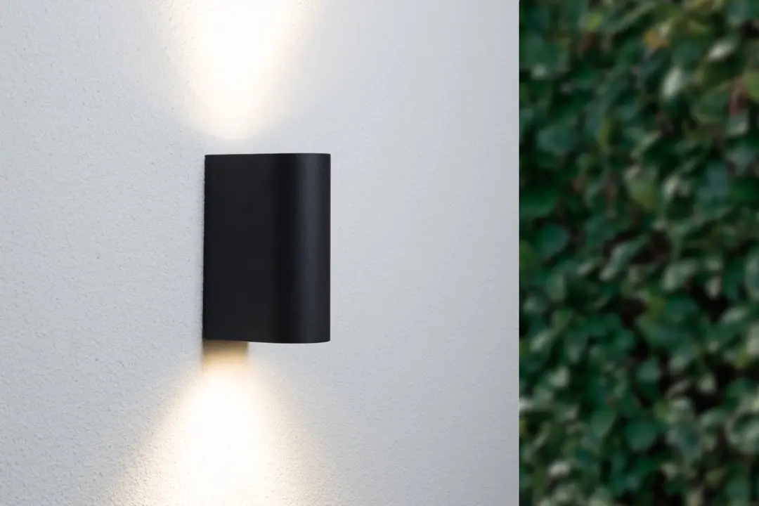 Groenovatie Wandlamp Up & Down Mat Zwart