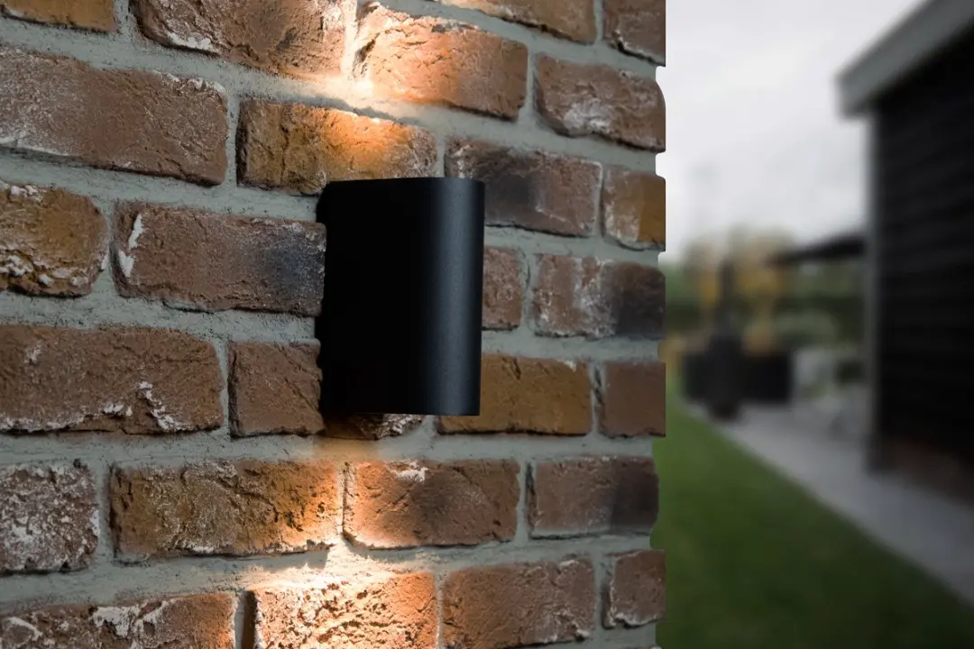 Groenovatie Wandlamp Up & Down Mat Zwart - 2x GU10 IP44