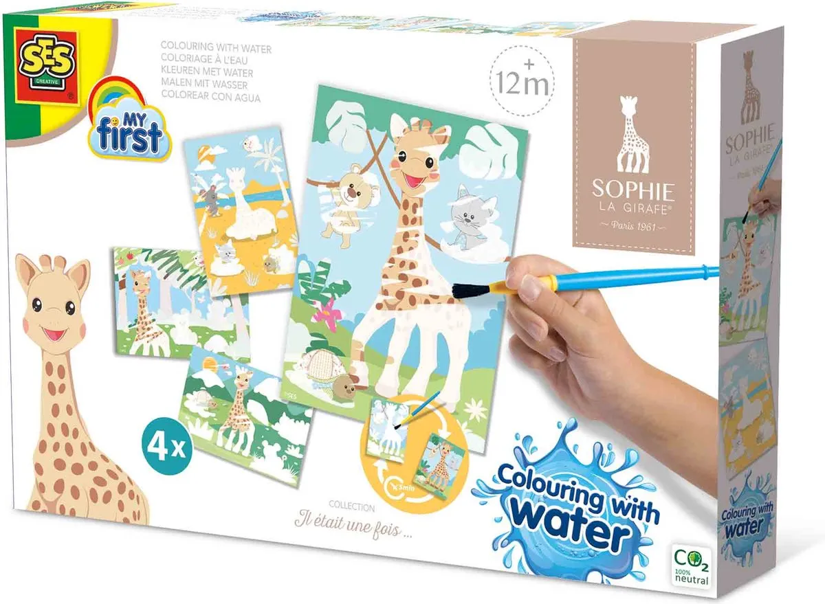 SES Creative Sophie la girafe Kleuren met Water