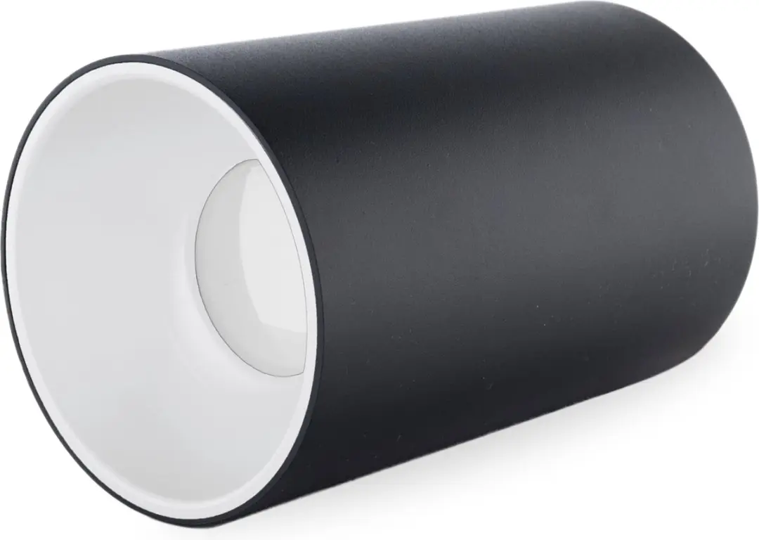 Groenovatie Opbouwspot GU10 Rond 9cm Mat Zwart & Wit