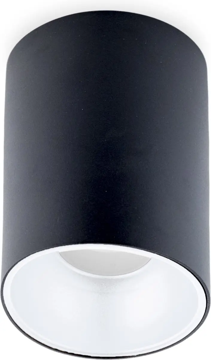 Groenovatie Opbouwspot GU10 Rond 9cm Mat Zwart & Wit