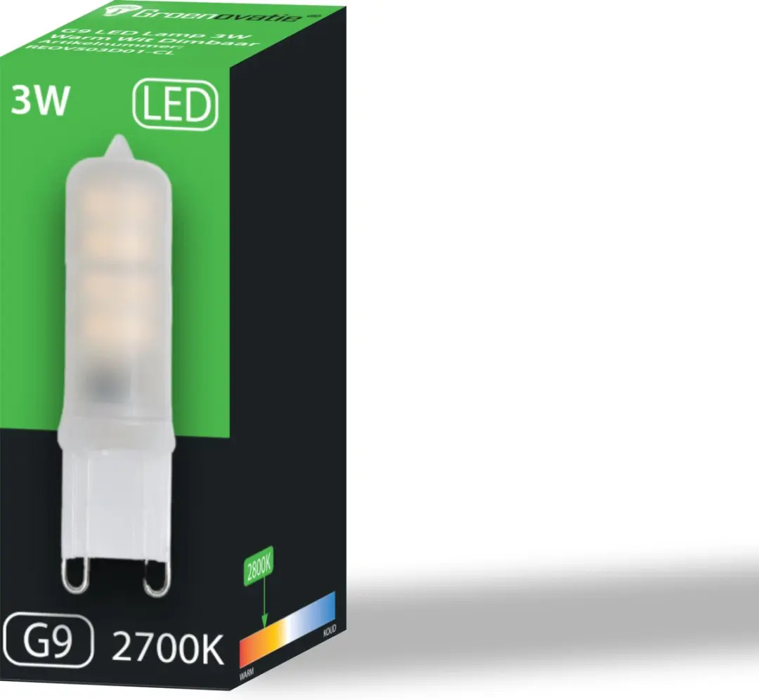 Groenovatie G9 LED Lamp 3W - Mat - Warm Wit - Dimbaar