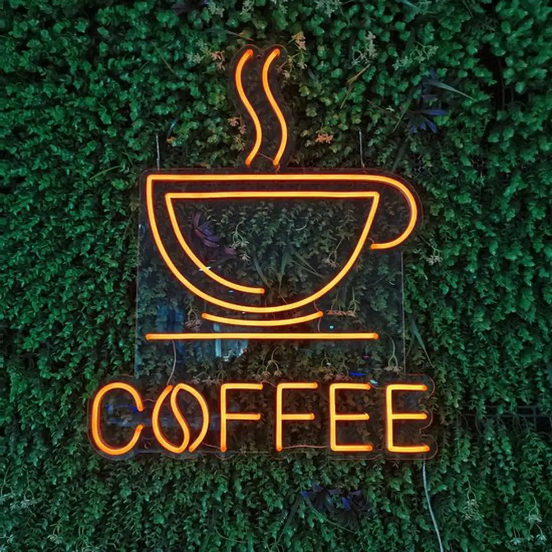 Groenovatie LED Neon Verlichting Coffee 70x57cm