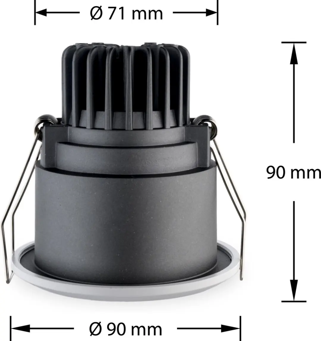 Groenovatie LED Inbouwspot 7W Warm Wit IP65 - Ø9cm