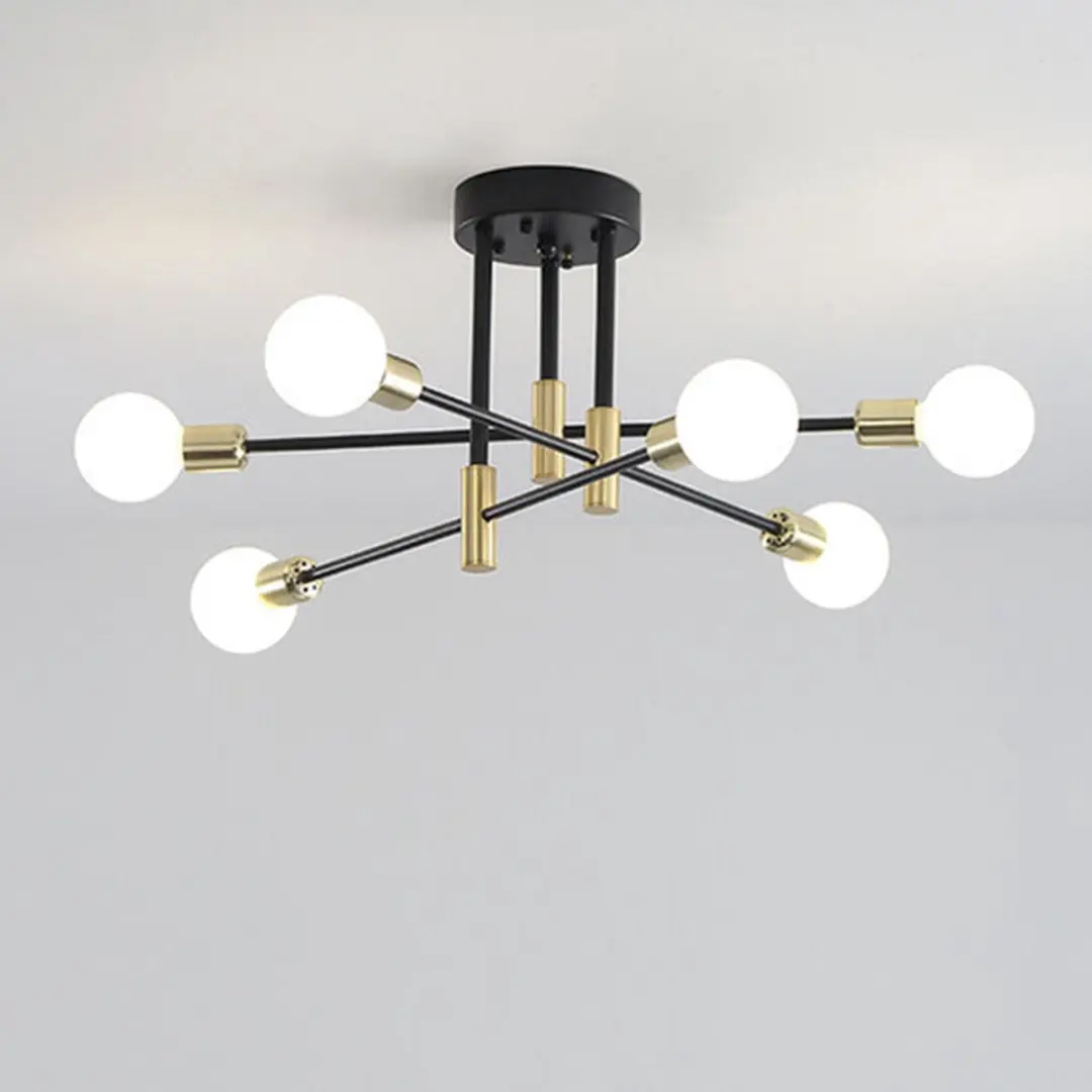 Groenovatie Design Hanglamp 6-Lichts - Goud - 60x35cm