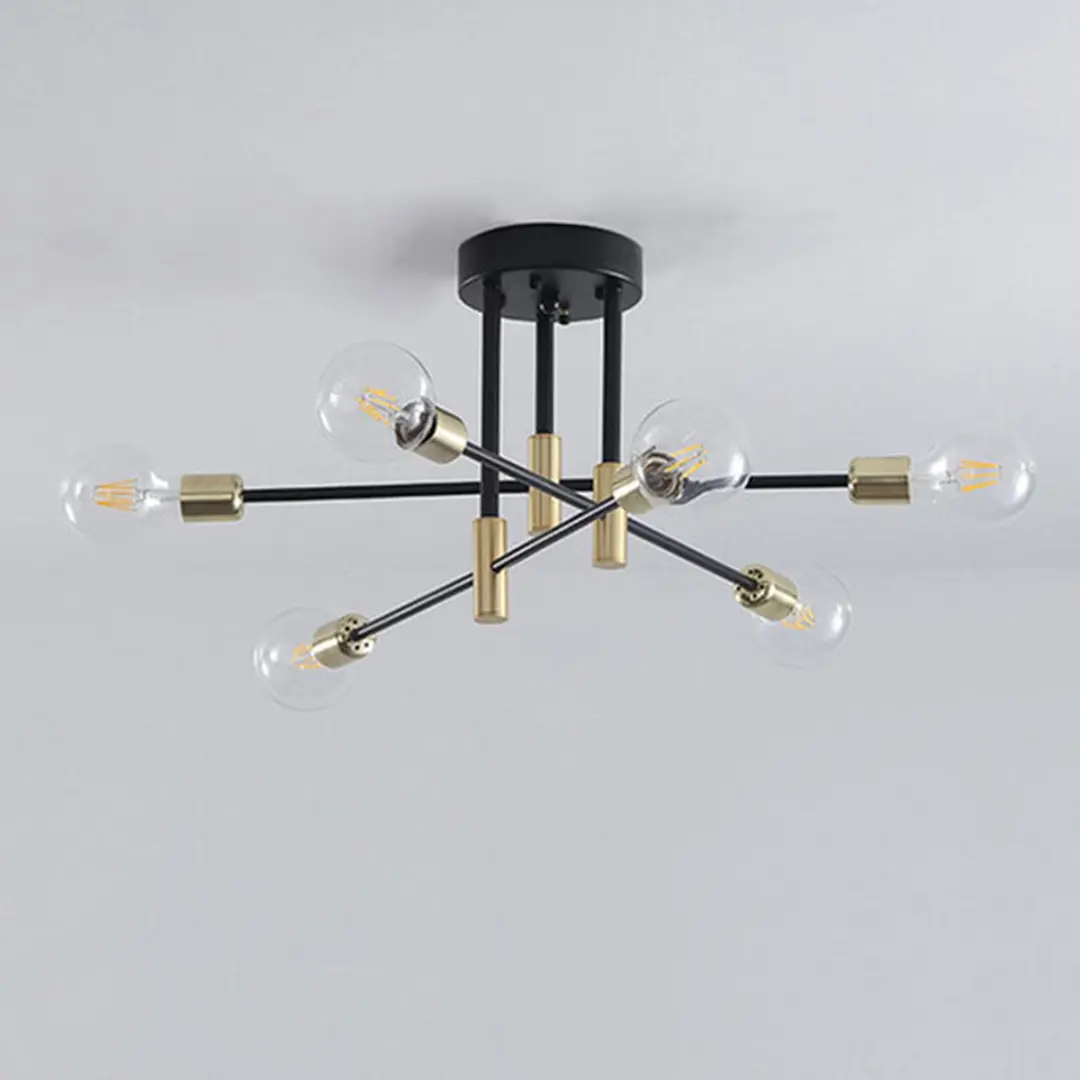 Groenovatie Design Hanglamp 6-Lichts - Goud - 60x35cm