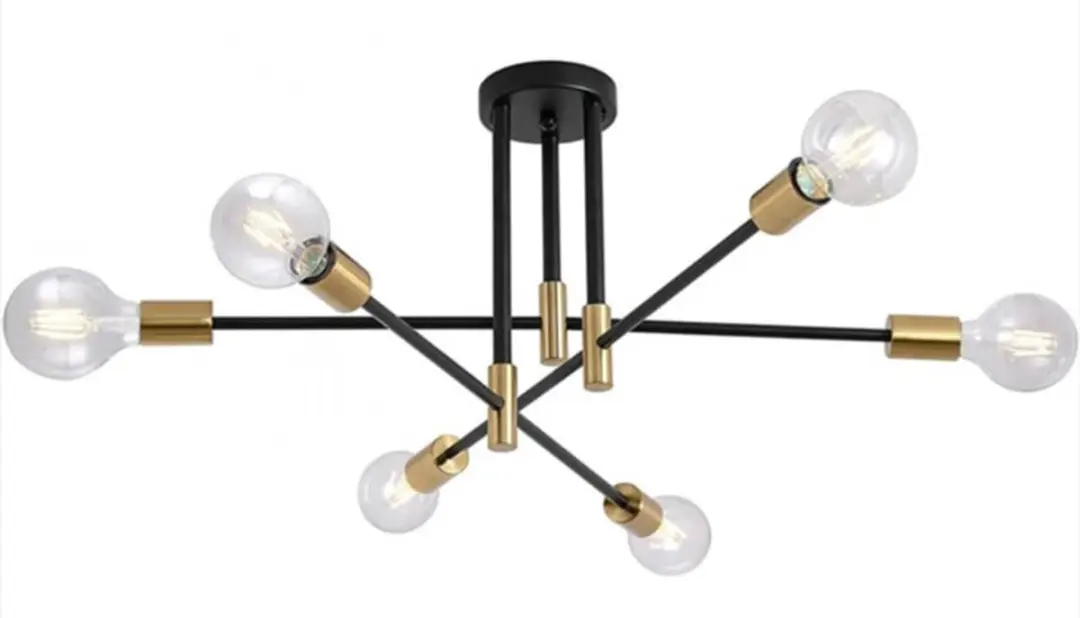 Groenovatie Design Hanglamp 6-Lichts - Goud - 60x35cm