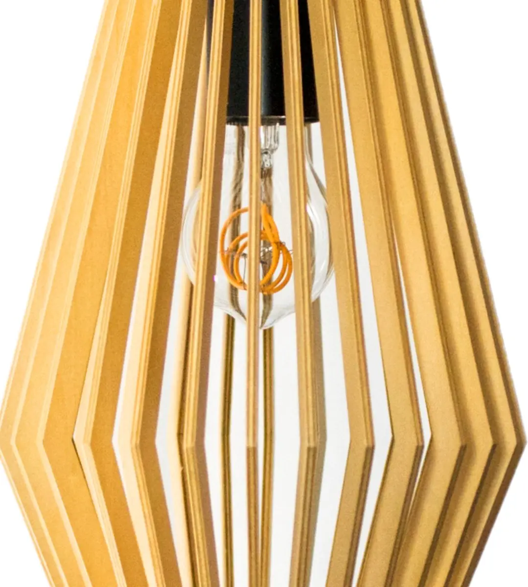 Groenovatie Design Hanglamp Hout - E27 ⌀20cm - Naturel