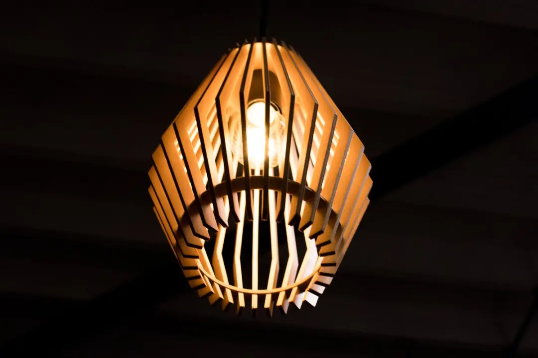 Groenovatie Design Hanglamp Hout - E27 ⌀20cm - Naturel - afbeelding 6 van 6