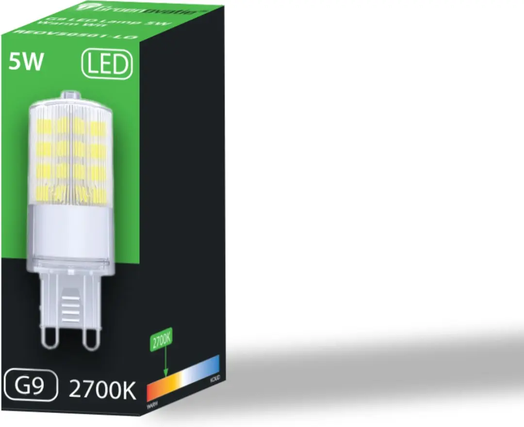 Groenovatie G9 LED Lamp 5W Warm Wit - Helder Glas