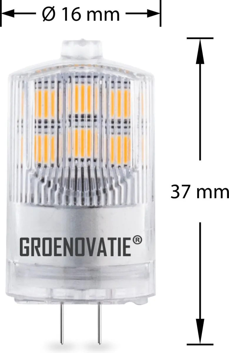 Groenovatie G4 LED Lamp 2W Warm Wit - 10 Stuks